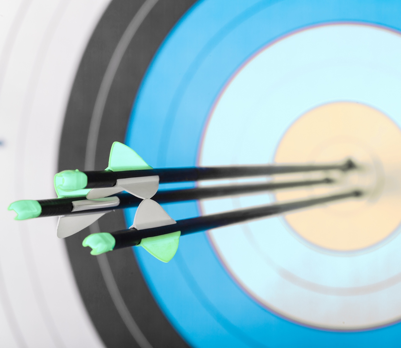 a target with some arrows