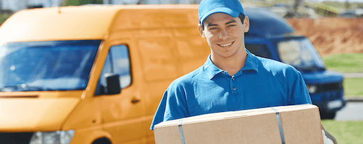 a picture of a courier worker