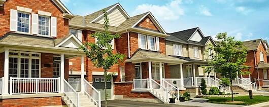 driveway of a front house